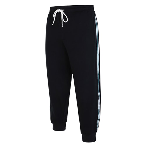 Bigdude Jogginghose mit Seitenstreifen Schwarz